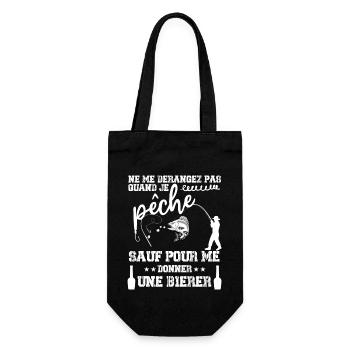NE ME DÉRANGEZ PAS QUAND JE PÊCHE - Sac à bouteille - noir - Devant