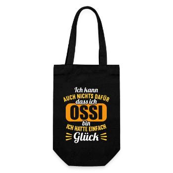 DDR Ostdeutschland Osten Ostalgie Ossi - Geschenkbeutel für Flaschen - Schwarz - Vorne