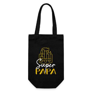 Super Papa - Sac à bouteille - noir - Devant