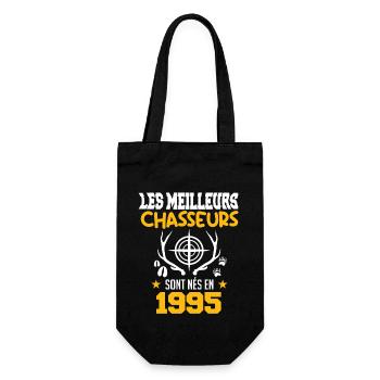 Chasseur | Anniversaire chasseur 1995 - Sac à bouteille - noir - Devant
