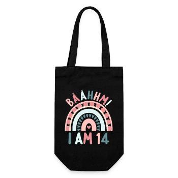 14 years old Rainbow Rainbow 14th birthday - Gift Bag for Bottles - black - Front