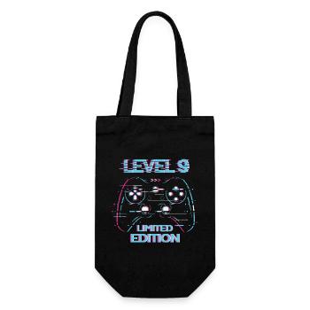 Cadeau d’anniversaire de niveau 9 Gaming en édition limitée - Sac à bouteille - noir - Devant
