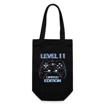 Birthday Level 11 Gaming Limited Edition Gamer - Gift Bag for Bottles - black - Front