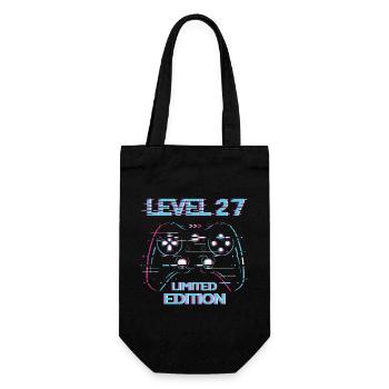 Anniversaire Niveau 27 Gaming Édition Limitée Gamer - Sac à bouteille - noir - Devant