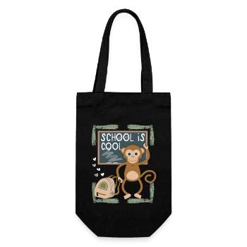 School, school enrolment, first graders, funny saying - Gift Bag for Bottles - black - Front