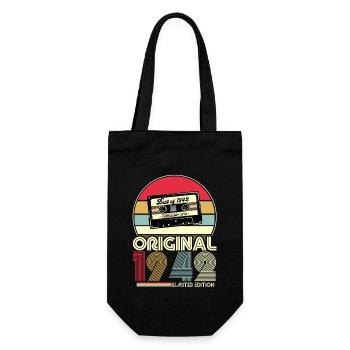 1942 Vintage Jahrgang 80 Geburtstag Retro - Geschenkbeutel für Flaschen - Schwarz - Vorne