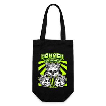 Crâne médiéval, Crâne, Dicton, Motard-Desig - Sac à bouteille - noir - Devant