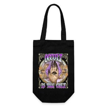 Occult, Eye All-Seeing Eye Magic Vintage Style - Gift Bag for Bottles - black - Front