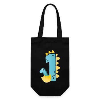 1st birthday | Dinosaur Birthday | - Gift Bag for Bottles - black - Front
