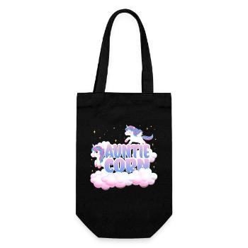Tante Mais | | d’anniversaire de licorne Thème Licorne | - Sac à bouteille - noir - Devant