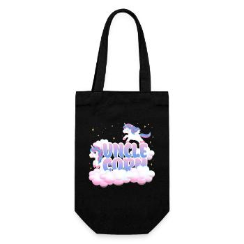 Oncle Corn | | d’anniversaire de licorne Thème Licorne | - Sac à bouteille - noir - Devant