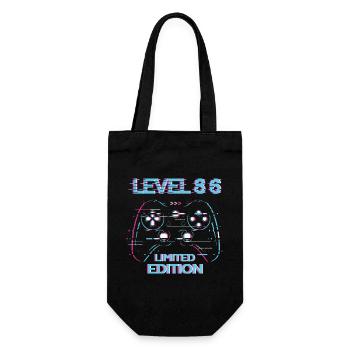 Anniversaire Niveau 86 Gaming Édition Limitée Gamer - Sac à bouteille - noir - Devant