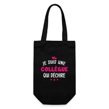 Je suis une collègue qui déchire - Sac à bouteille - noir - Devant