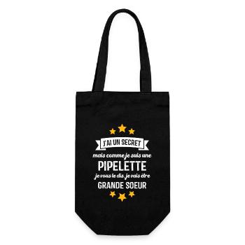 Je vais être grande sœur, Future grande soeur - Sac à bouteille - noir - Devant