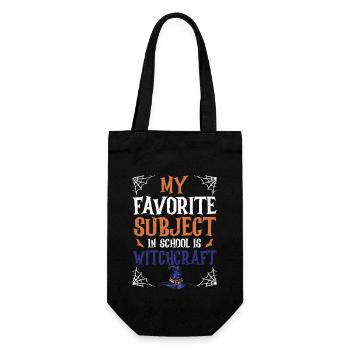 My favorite subject In School Is Witchcraft - Gift Bag for Bottles - black - Front