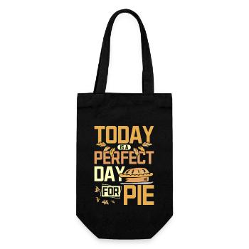 Today is a perfect day for pie - Gift Bag for Bottles - black - Front