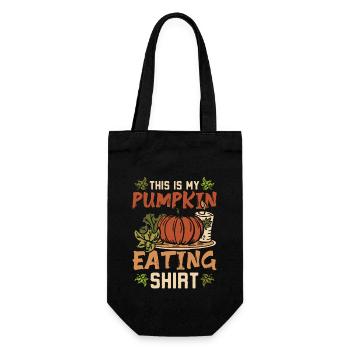 C’est ma chemise à manger de citrouille - Sac à bouteille - noir - Devant