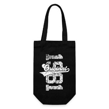 45. GEBURTSTAG ORIGINAL 1981 - Geschenkbeutel für Flaschen - Schwarz - Vorne