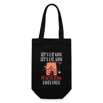 Let's Eat Kids Let's Eat, Kids Punctuation - Gift Bag for Bottles - black - Front