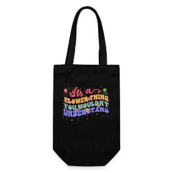C’est une chose de fleur que vous ne comprenez pas - Sac à bouteille - noir - Devant