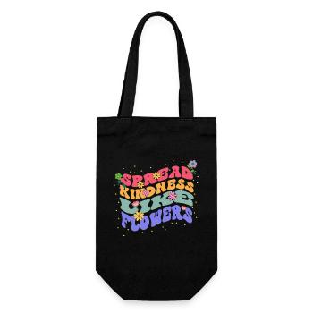 Spreading Kindness Like Flowers Bloom - Gift Bag for Bottles - black - Front