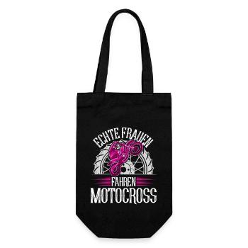 Motocross - Geschenkbeutel für Flaschen - Schwarz - Vorne
