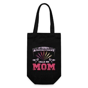 Mon acupuncteur préféré m’appelle maman - Sac à bouteille - noir - Devant