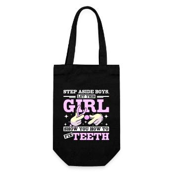 Laissez cette fille vous montrer comment réparer les dents - Sac à bouteille - noir - Devant