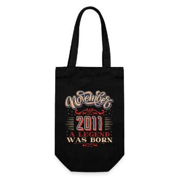 2011, Anniversaire, novembre 2011, 11.2011, 11-2011 - Sac à bouteille - noir - Devant