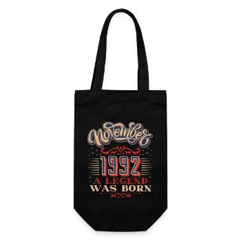 1992, anniversaire, novembre 1992, 11.1992, 11-1992 - Sac à bouteille - noir - Devant