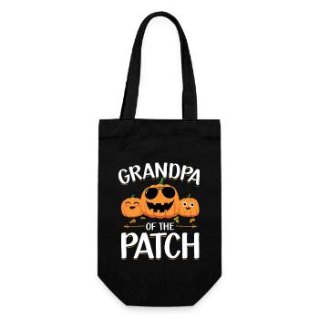 Grandfather The Patch Funny Halloween Pumpkins - Gift Bag for Bottles - black - Front