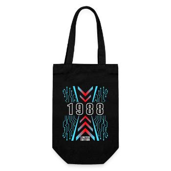 Geburtstag 1988 Gaming Limited Edition Gamer - Geschenkbeutel für Flaschen - Schwarz - Vorne
