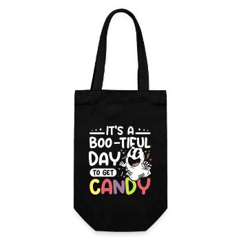 It's a boo-tiful day to get candy - Gift Bag for Bottles - black - Front