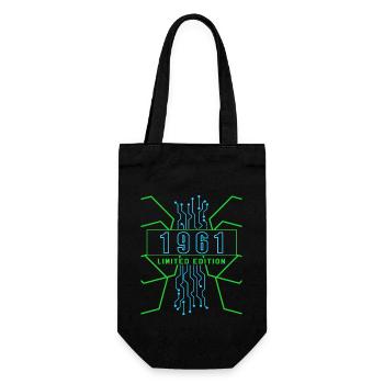 Birthday 1961 Gaming Limited Edition Gamer - Gift Bag for Bottles - black - Front