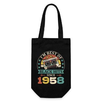 I'm Best Of Black Hits Seit 1958 Kassette - Geschenkbeutel für Flaschen - Schwarz - Vorne