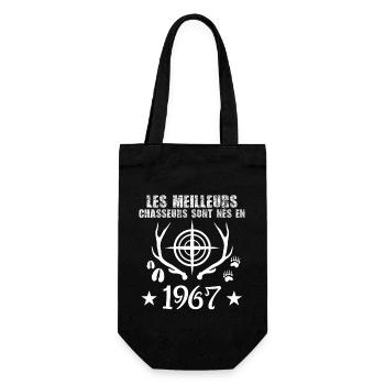 Chasseur | Anniversaire chasseur 1967 - Sac à bouteille - noir - Devant
