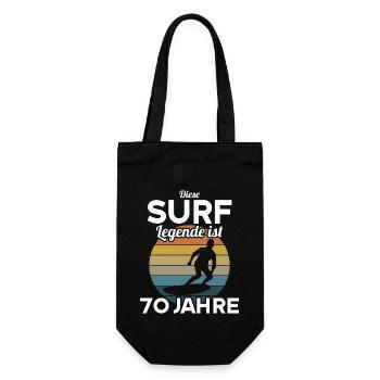 Diese Surf Legende ist 70 Jahre 70 Geburtstag - Geschenkbeutel für Flaschen - Schwarz - Vorne