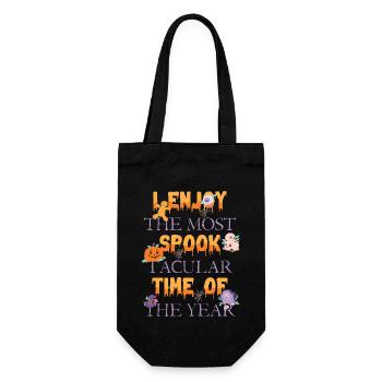 I enjoy the scariest time of the year: - Gift Bag for Bottles - black - Front