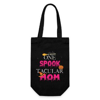 Une maman taculaire hantée Spooky Pumpkin Halloween - Sac à bouteille - noir - Devant