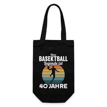 Diese Basketball Legende is 40 Jahre 40 Geburtstag - Geschenkbeutel für Flaschen - Schwarz - Vorne