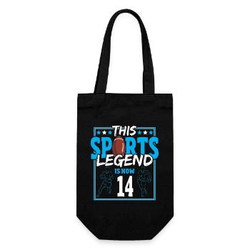 Cette légende du sport a maintenant 14 ans, le rugby à XV 14 ans. - Sac à bouteille - noir - Devant