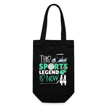 Cette légende sportive a maintenant 44 ans, jeu de golf 44. - Sac à bouteille - noir - Devant