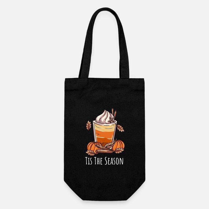 Kaffeebecher Herbst - Geschenkbeutel für Flaschen - Schwarz