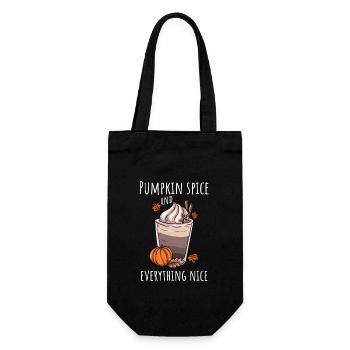 Pumpkin Autumn Kafffee - Gift Bag for Bottles - black - Front