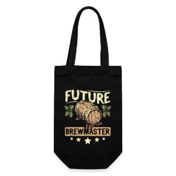 Future Brewmaster - Geschenkbeutel für Flaschen - Schwarz - Vorne