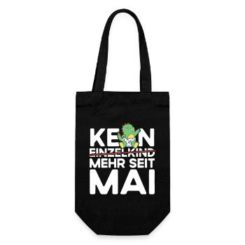 Kein Einzelkind Mehr Seit Mai Große Schwester - Geschenkbeutel für Flaschen - Schwarz - Vorne