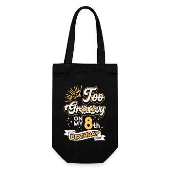 Trop groovy sur mon 8ème anniversaire huit ans - Sac à bouteille - noir - Devant