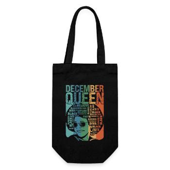 Décembre Le mois de la naissance de la Reine célèbre le - Sac à bouteille - noir - Devant