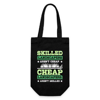 Skilled landscapers aren't cheap - Geschenkbeutel für Flaschen - Schwarz - Vorne