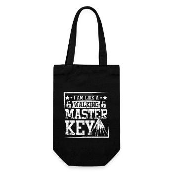I'm like a walking master key locksmith - Geschenkbeutel für Flaschen - Schwarz - Vorne